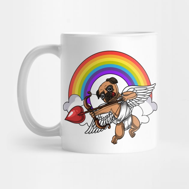 Pug Dog Cupid by underheaven